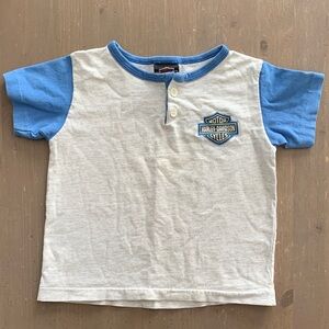 Vintage 1998 Harley Davidson Motown Taylor, MI 4T Henley Button Top